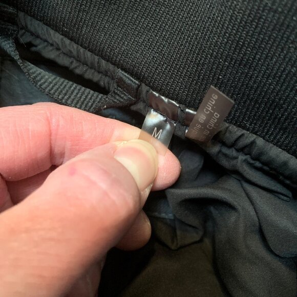 Men’s Calvin Klein Navy Blue Medium Jacket Quilted Diamond Pockets Repaired Cuff - Picture 4 of 13